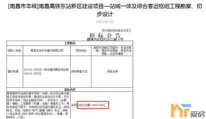 南昌東站啟動招標，總投資32.57億元，預計2024年12月完工